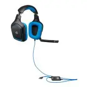 Logitech G G430 Auricolare Cablato A Padiglione Giocare Nero, Blu