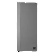 LG GSLE81PYBC Frigorifero Side-by-Side, Classe C, 628L, Wi-Fi, Dispenser senza allaccio, Total No Frost, Prime Silver