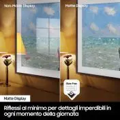 Samsung QE65LS03DAUXZT Televisione Smart TV 65 Pollici Qled 4K The Frame Black Matte Display Processore Quantum 4K Modern Frame Design Dolby Atmos