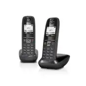 Gigaset AS405 Duo Telefono DECT Identificatore di chiamata Nero