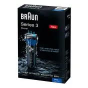 Braun Series 3 340s-4 Rasoio Trimmer Nero, Blu