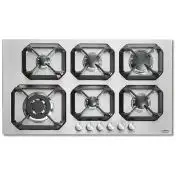 Lofra HLS9S0 Piano Cottura Stainless steel Da incasso Gas 6 Fornello(i)