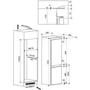 Whirlpool ART6610/A++ frigorifero con congelatore Da incasso 275 L Bianco