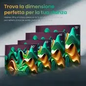 Hisense 65U69NQ Televisione Smart TV 65 Pollici Mini Led 4K Ultra Hd Wi-fi