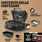 Ninja Barbecue elettrico Woodfire con affumicatore integrato OG701EU