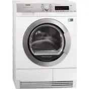AEG T87680IH asciugatrice Libera installazione Caricamento frontale 8 kg A+++ Argento, Bianco