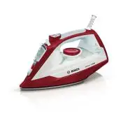 Bosch TDA3024010 ferro da stiro Ferro a vapore Piastra Ceranium Glissée 2400 W Rosso, Bianco