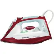 Bosch TDA3024010 ferro da stiro Ferro a vapore Piastra Ceranium Glissée 2400 W Rosso, Bianco