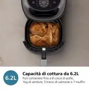 Philips 3000 series NA332/00 Airfryer 6.2L, Friggitrice ad aria 16 in 1 App ricettario