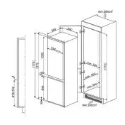 Smeg C3170P Frigorifero con Congelatore Da Incasso 280 L