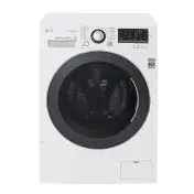 LG FH4A8FDH2N lavasciuga Libera installazione Caricamento frontale Nero, Bianco