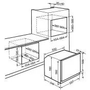 Smeg SF566XPZ Forno a Incasso 65 L 3000 W A Acciaio inossidabile