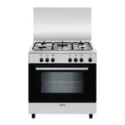 Glem Gas A855EI cucina Elettrico Nero, Acciaio inossidabile A