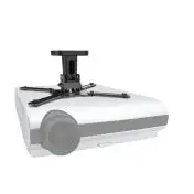 Meliconi PRO 100 supporto per proiettore Soffitto Nero