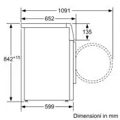 Siemens WT47W568IT asciugatrice Libera installazione Caricamento frontale 8 kg A++ Bianco