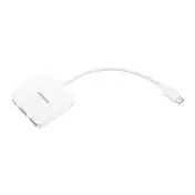Samsung EE-PW700 0,15 m USB tipo-C USB Type-C, USB 3.0, HDMI Bianco