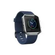 Fitbit Blaze orologio sportivo Touch screen Bluetooth Nero, Blu, Acciaio inossidabile