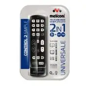Meliconi Control 2 Simple telecomando IR Wireless TV Pulsanti