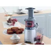 Kenwood PureJuice JMP601SI Estrattore di succo 150 W Grigio, Traslucido, Bianco