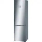 Bosch Serie 8 KGF39PI45 frigorifero con congelatore Libera installazione 343 L Metallico, Acciaio inossidabile