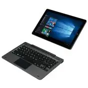 Mediacom WinPad 10.1 U10 Ibrido (2 in 1) 25,6 cm (10.1") Touch screen HD Intel Atom® 2 GB DDR3L-RS-SDRAM 32 GB Flash Windows 10 Home Nero