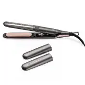 Bellissima Imetec Creativity Multistyle, Piastra per capelli Lisci o Mossi, Rivestimento ceramica, Particelle Diamante, Cheratina, Piastre Flessibili e Calde Anche Esternamente, 5 temperatur