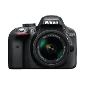 Nikon D3300 + AF-P 18-55mm + SD 8GB Kit fotocamere SLR 24,2 MP CMOS 6000 x 4000 Pixel Nero