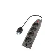 Poly Pool PP0421.2 prolunghe e multiple 1,5 m 4 presa(e) AC Interno Nero