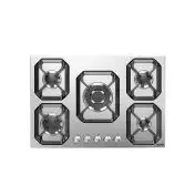 Lofra Urano 75 Piano Cottura Stainless steel Da incasso Gas 5 Fornello(i)