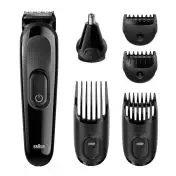 Braun MGK3020 regolabarba Bagnato e secco Nero