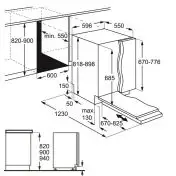 AEG FSE83810P Lavastoviglie a Incasso Scomparsa Totale 13 coperti
