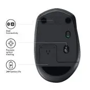 Logitech M590 mouse Mano destra Wireless a RF + Bluetooth Ottico 1000 DPI