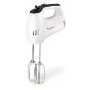 Moulinex HM3101 Quick Mix Sbattitore Elettrico con Fruste e Ganci Impastatori, 300W