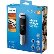 Philips MULTIGROOM Series 5000 12 accessori 12 in 1, Barba, capelli e corpo