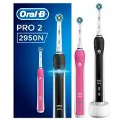 Oral-B PRO 2 2950N CrossAction Adulto Spazzolino rotante-oscillante Rosa, Nero
