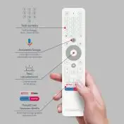 Thomson GO TV 32HA4M44 Televisione Smart TV 32 Pollici Led Portatile con ruote e batteria integrata Bianco
