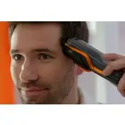 Rowenta TN9300 Airforce Ultimate, Tagliacapelli, Sistema di Aspirazione Integrato che Cattura il 99% dei capelli, 17 Lunghezze di Taglio, Tagliacapelli 3 in 1, Nero e Arancione