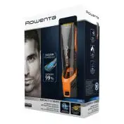 Rowenta TN9300 Airforce Ultimate, Tagliacapelli, Sistema di Aspirazione Integrato che Cattura il 99% dei capelli, 17 Lunghezze di Taglio, Tagliacapelli 3 in 1, Nero e Arancione
