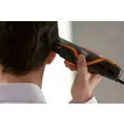 Rowenta TN9300 Airforce Ultimate, Tagliacapelli, Sistema di Aspirazione Integrato che Cattura il 99% dei capelli, 17 Lunghezze di Taglio, Tagliacapelli 3 in 1, Nero e Arancione