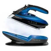 Rowenta DE5010 Freemove Ferro da Stiro a Vapore Senza Filo, 2400W, Quantità di vapore variabile 120 g/min, Nero/Blu