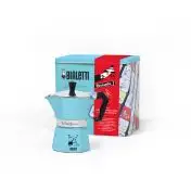 Bialetti Moka Express Carosello 3 Tazze Azzurro