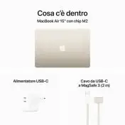 Apple MacBook Air 15" M2 8-core CPU 10-core GPU 512GB Galassia