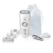 Braun Silk-épil 7 SensoSmart 7/870 40 pinzette Argento, Bianco
