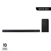 Samsung Soundbar HW-Q700D/ZF Serie Q, 9 Speaker, Wireless Dolby Atmos, Audio a 3.1.2 Canali, Q-Simphony, Compatibile con Alexa e Google Assistant, Titan Black