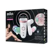 Braun Silk-épil 9 SkinSpa SensoSmart 9/970 40 pinzette Rose Gold, Bianco