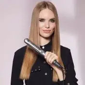 Bellissima Imetec Creativity Multistyle, Piastra per capelli Lisci o Mossi, Rivestimento ceramica, Particelle Diamante, Cheratina, Piastre Flessibili e Calde Anche Esternamente, 5 temperatur