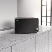 Whirlpool MWF 427 SL Superficie piana Microonde combinato 25 L 800 W Nero, Argento