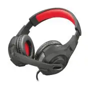 Trust GXT 307 RAVU Auricolare Cablato A Padiglione Giocare Nero, Rosso