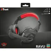 Trust GXT 307 RAVU Auricolare Cablato A Padiglione Giocare Nero, Rosso