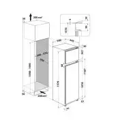 Hotpoint T 16 A2 D/HA 2 Frigorifero con Congelatore Da incasso doppia porta 239 L E Grigio